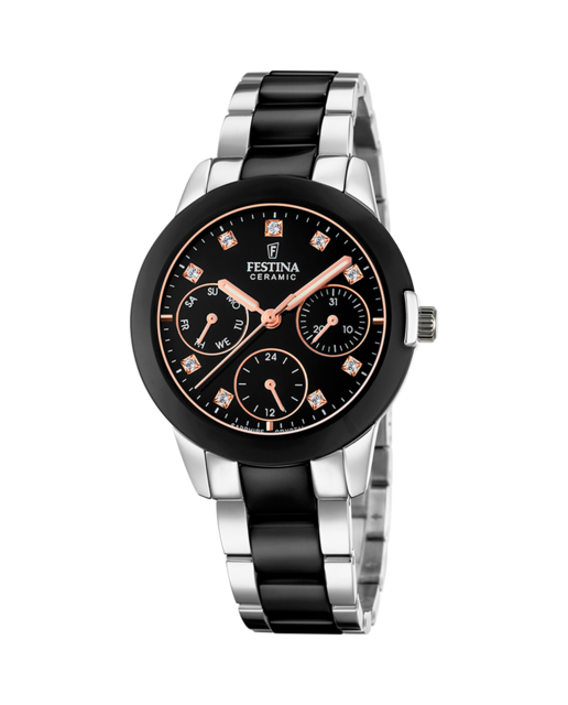 Imagen 0 de Reloj de mujer F20497/3 Ceramic de acero negro