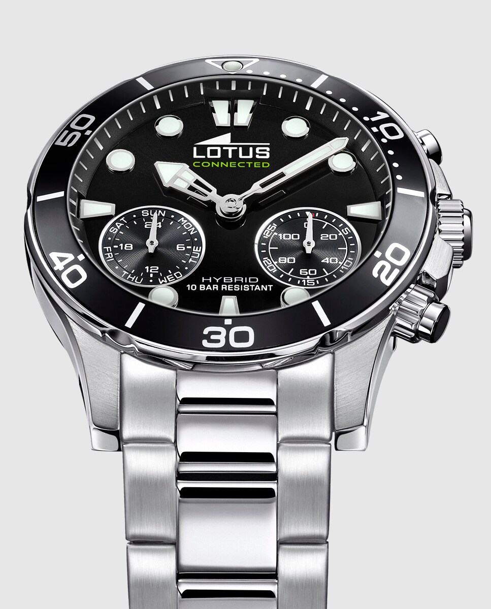 Reloj de hombre 18800/2 Connected de acero plateado · LOTUS · El