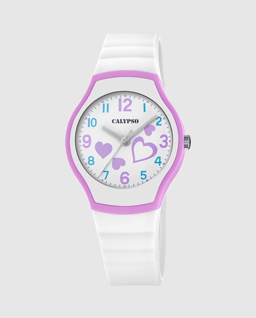 Imagen 0 de Reloj infantil K5806/1 Junior Collection de caucho color blanco