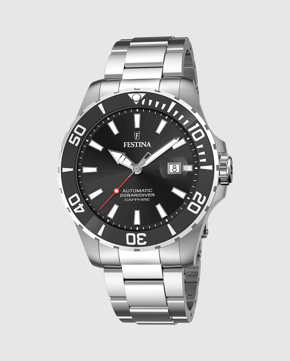 Reloj de hombre f20531/4 automatico de acero - Festina - Plata Plata-1