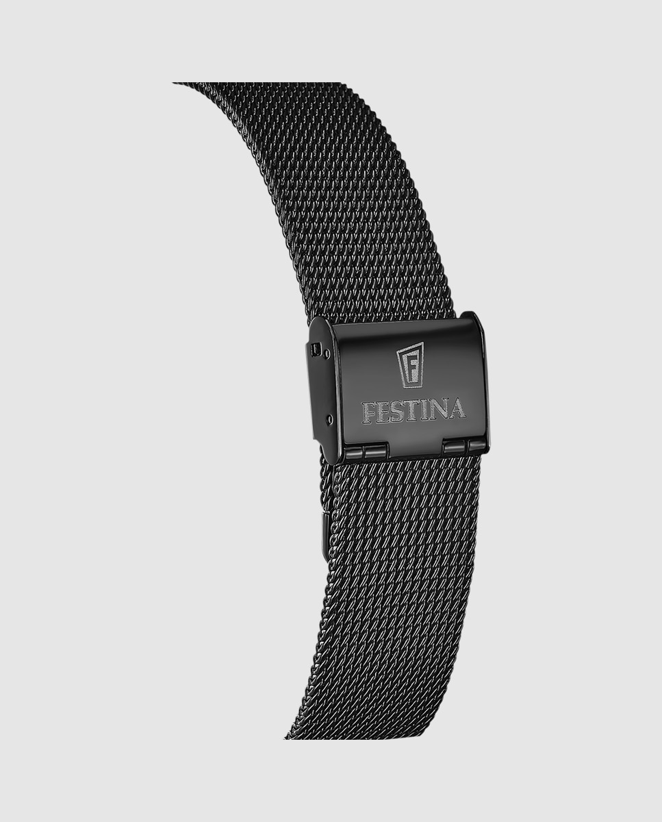 Reloj de hombre f20535/1 automatico de acero - Festina - Negro Negro-4