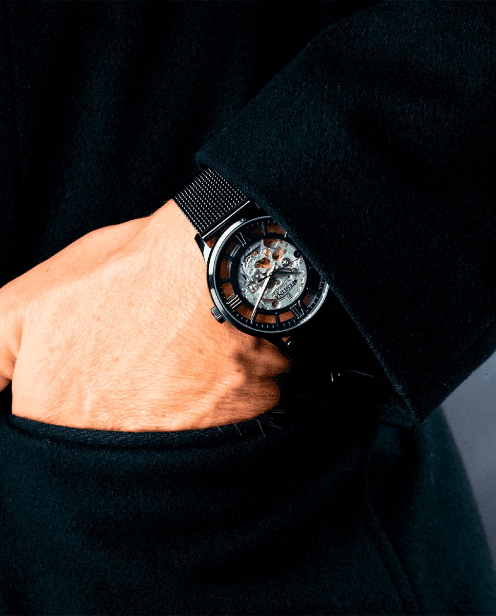 Reloj de hombre f20535/1 automatico de acero - Festina - Negro Negro-5