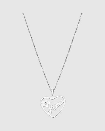 Bracciale Donna Lotus Silver Mother's Love - Cuore E Fiore - Argento - Metallo - Regalo Significativo