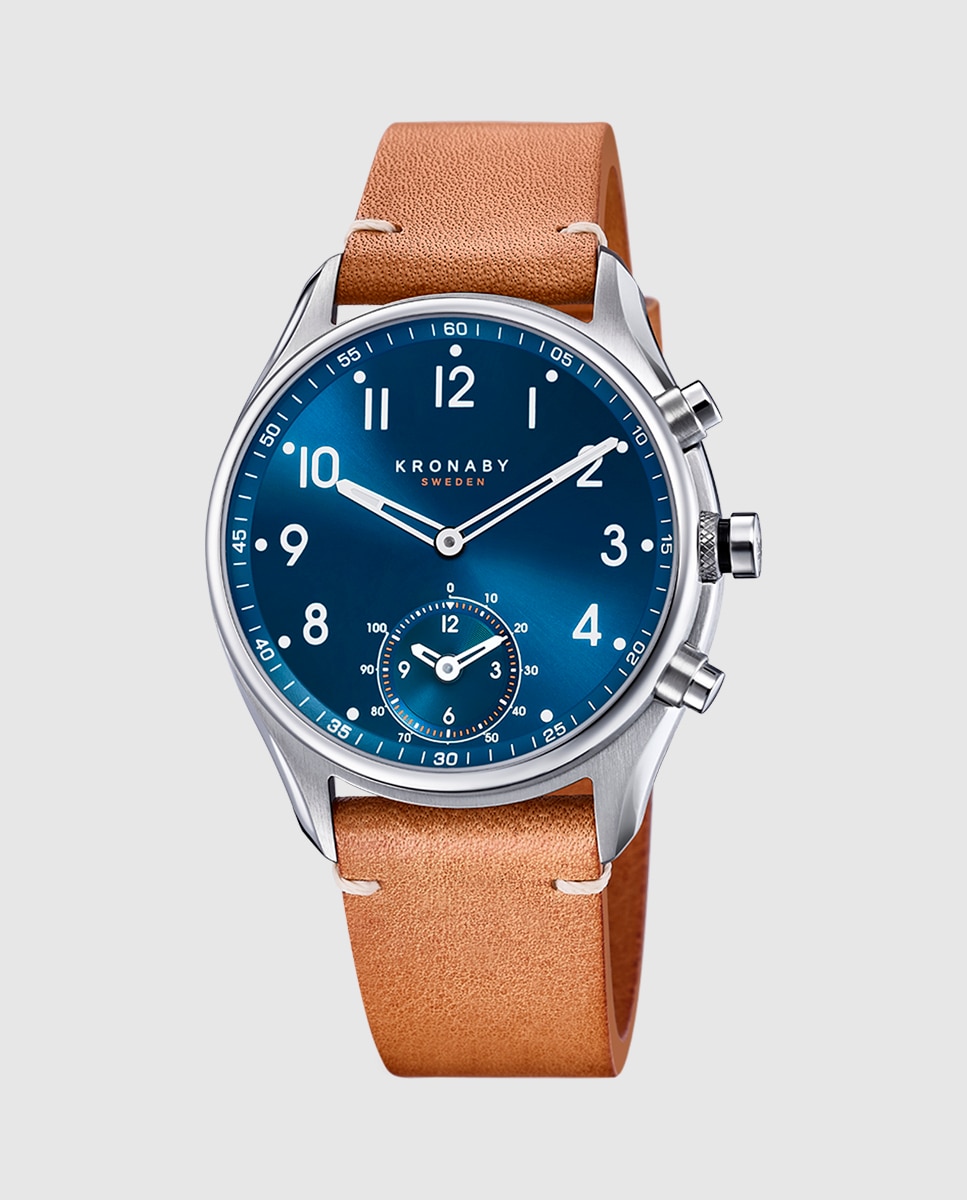 Imagen 0 de Smartwatch de hombre s3761 2 apex de piel marrón Marrón