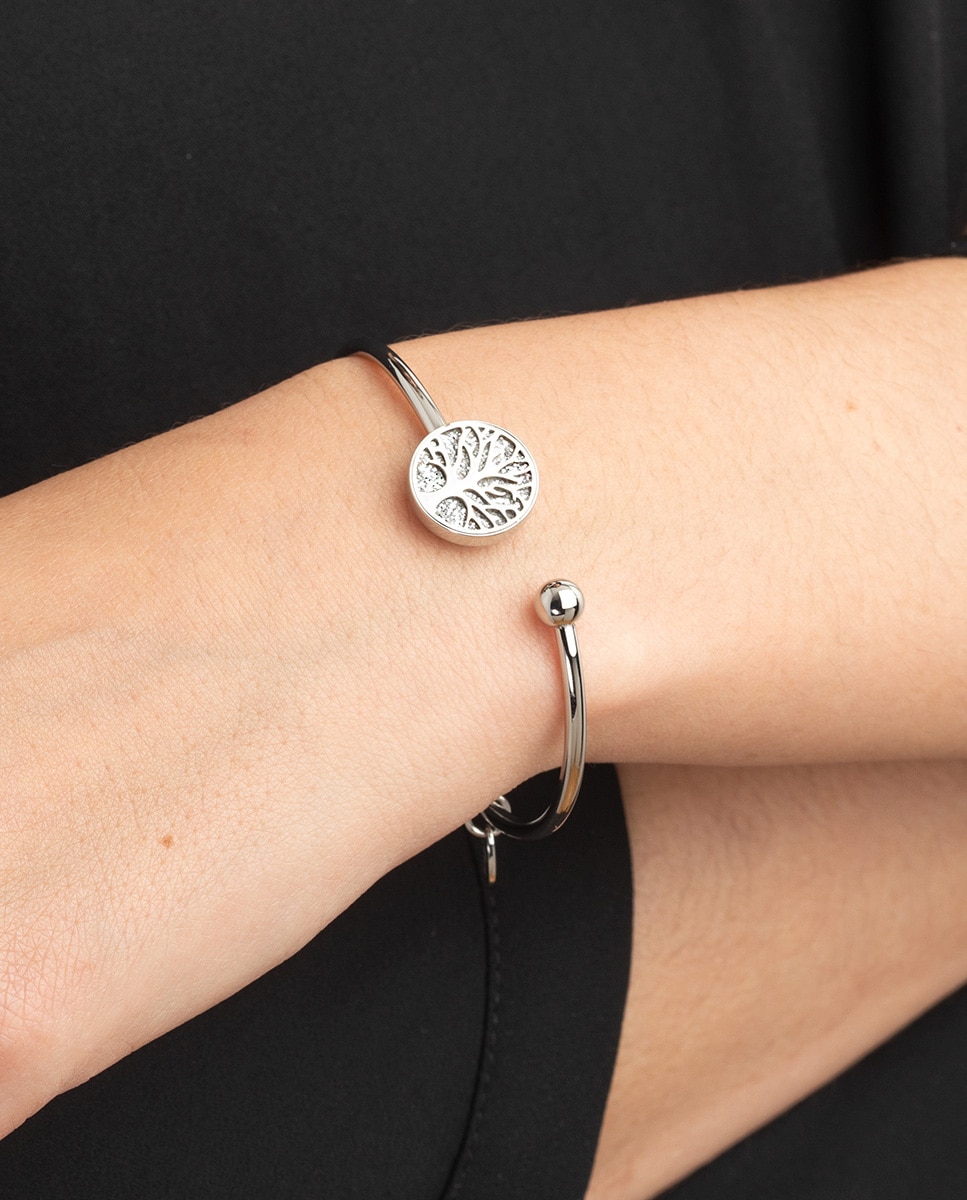 Pulsera lotus style ls2225-2/3 tree of life de acero inoxidable acabado brillo - Plateado Plateado-2