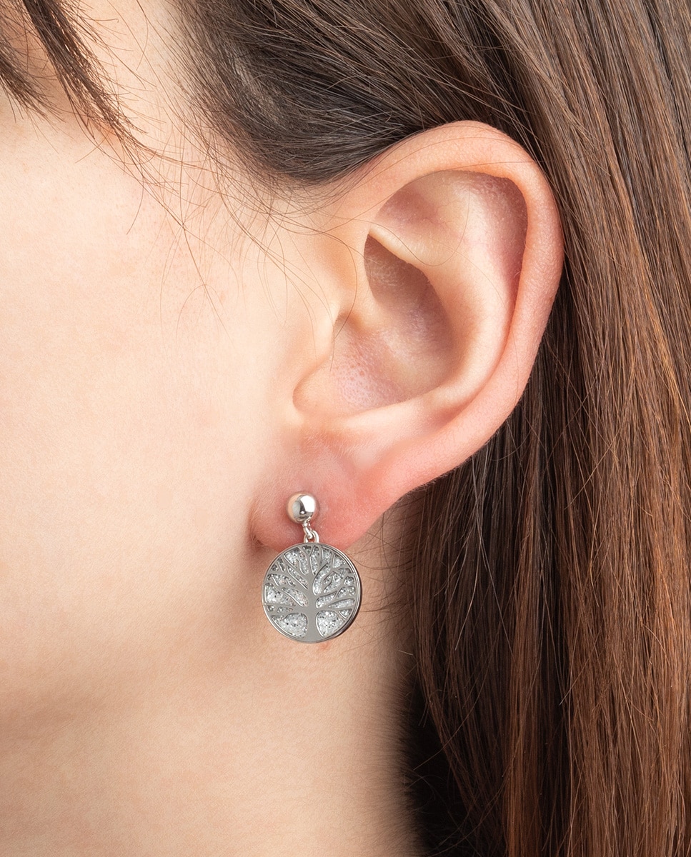 Pendiente lotus style ls2225-4/1 tree of life de acero inoxidable acabado brillo - Plateado Plateado-2