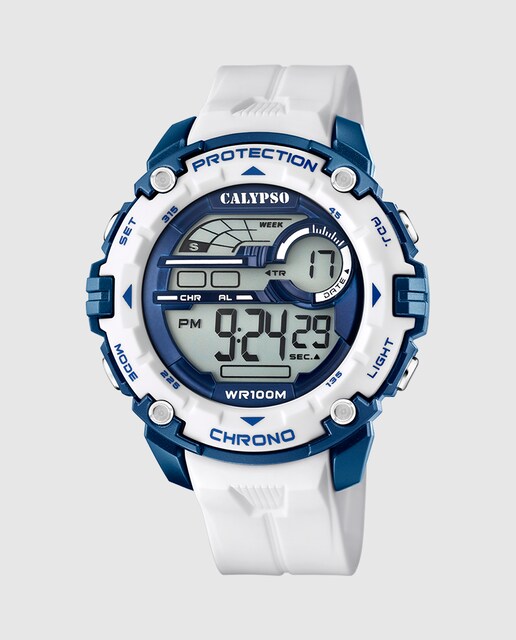 Imagen 0 de Reloj de hombre K5819/5 Digital For Man de caucho blanco