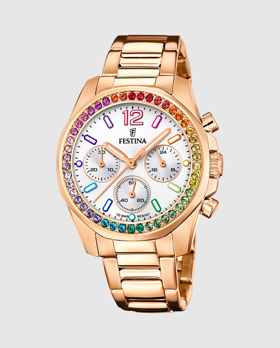 Imagen 0 de Reloj de mujer f20639/2 boyfriend de acero rosa Rosa
