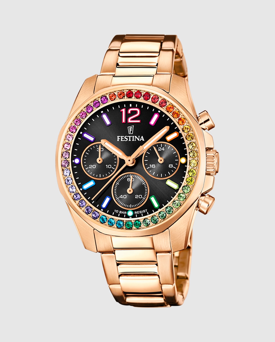 Imagen 0 de Reloj de mujer f20639/3 boyfriend de acero rosa Rosa