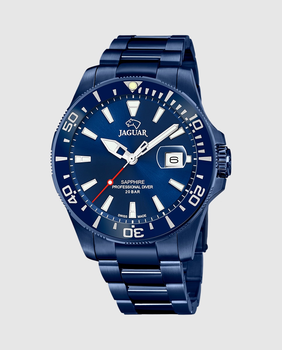 Reloj de hombre J987 1 Executive de acero azul Jaguar El Corte Ingles