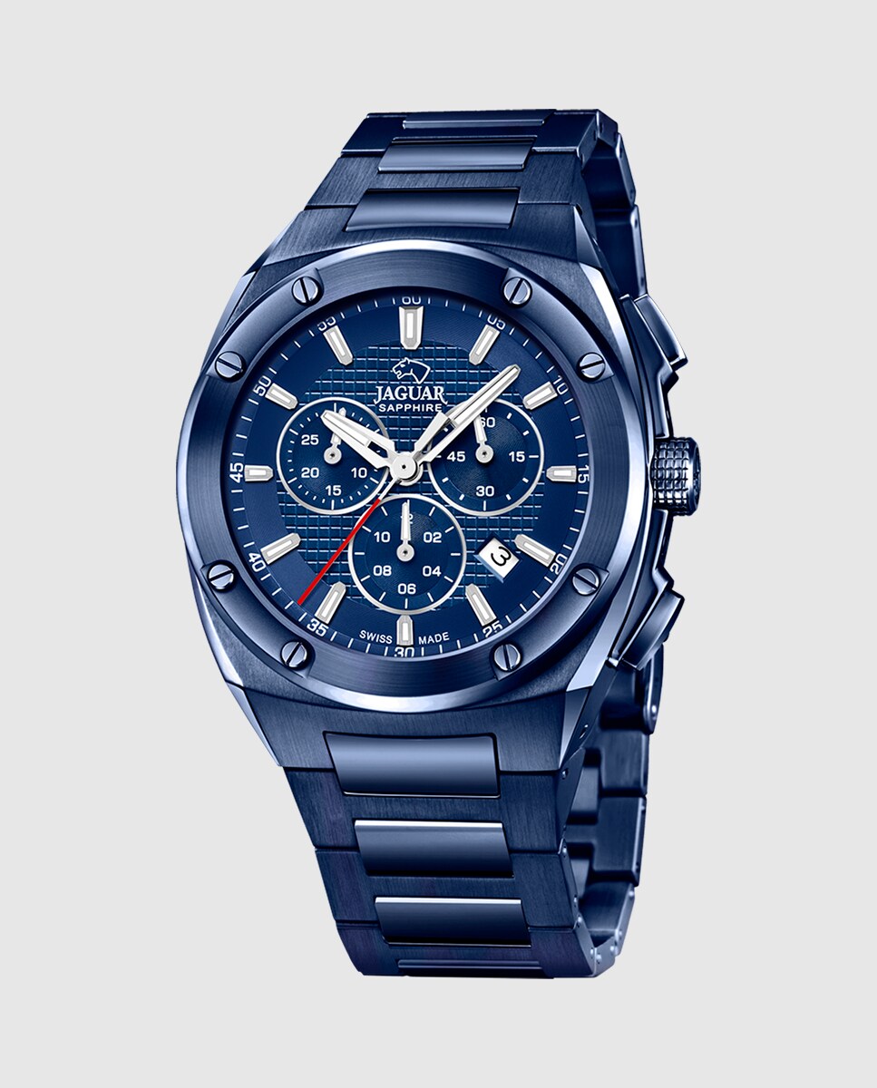Relojes Deportivos Reloj Jaguar Esfera Azul Reloj De Hombre J991/1