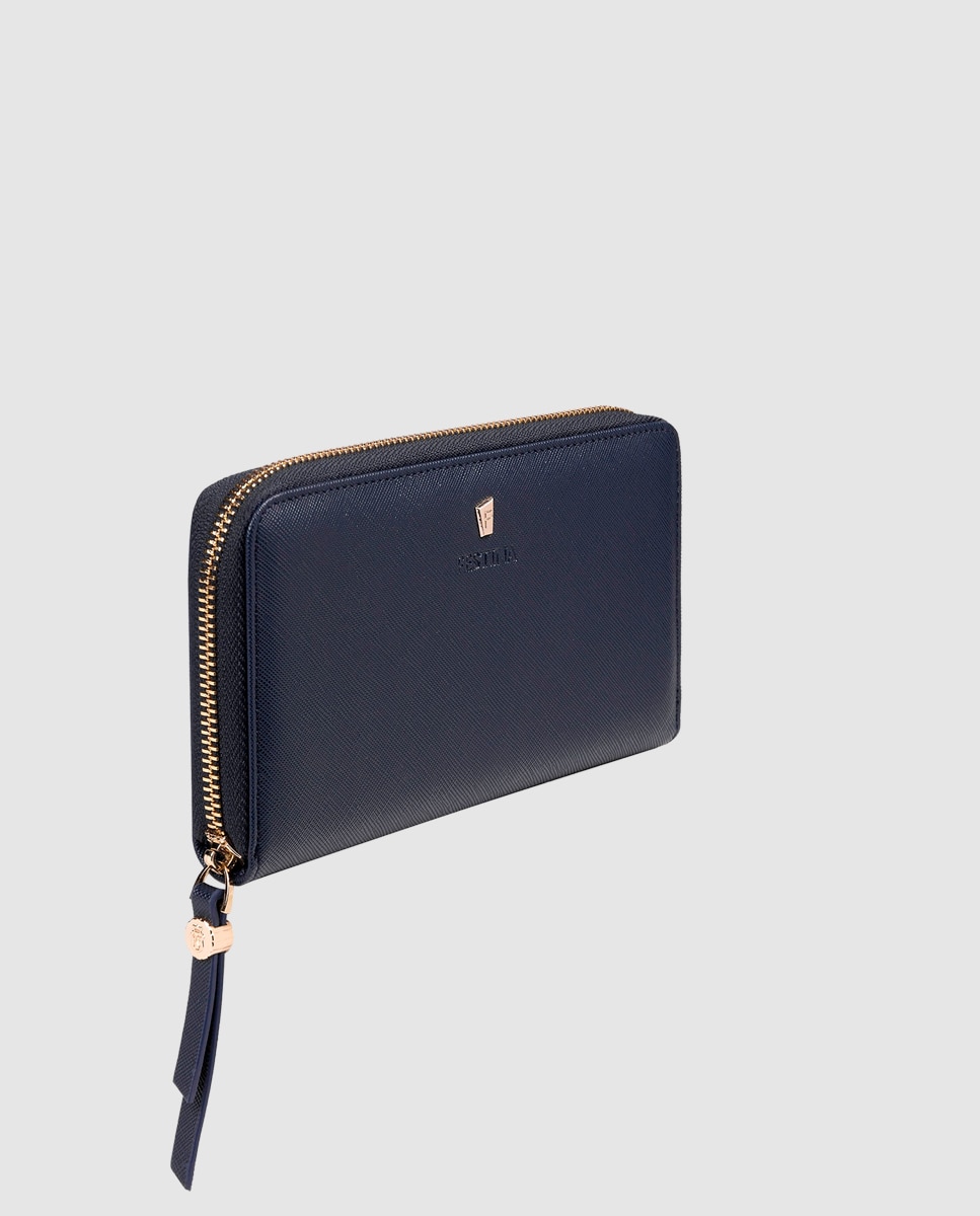 Cartera de mujer de piel color azul - Festina - Azul marino Azul marino-4