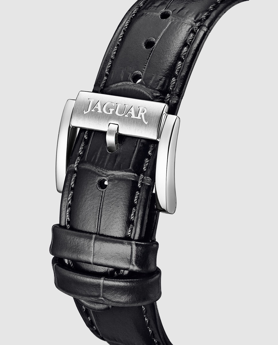 Reloj de hombre j975/1 automatico de piel - Jaguar - Negro Negro-3