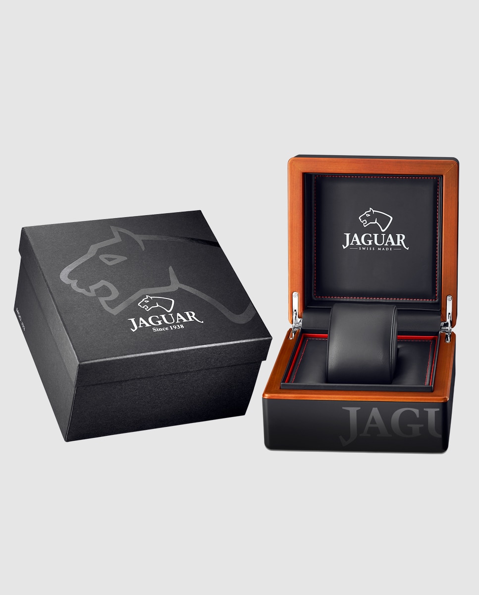 Reloj de hombre j975/1 automatico de piel - Jaguar - Negro Negro-5