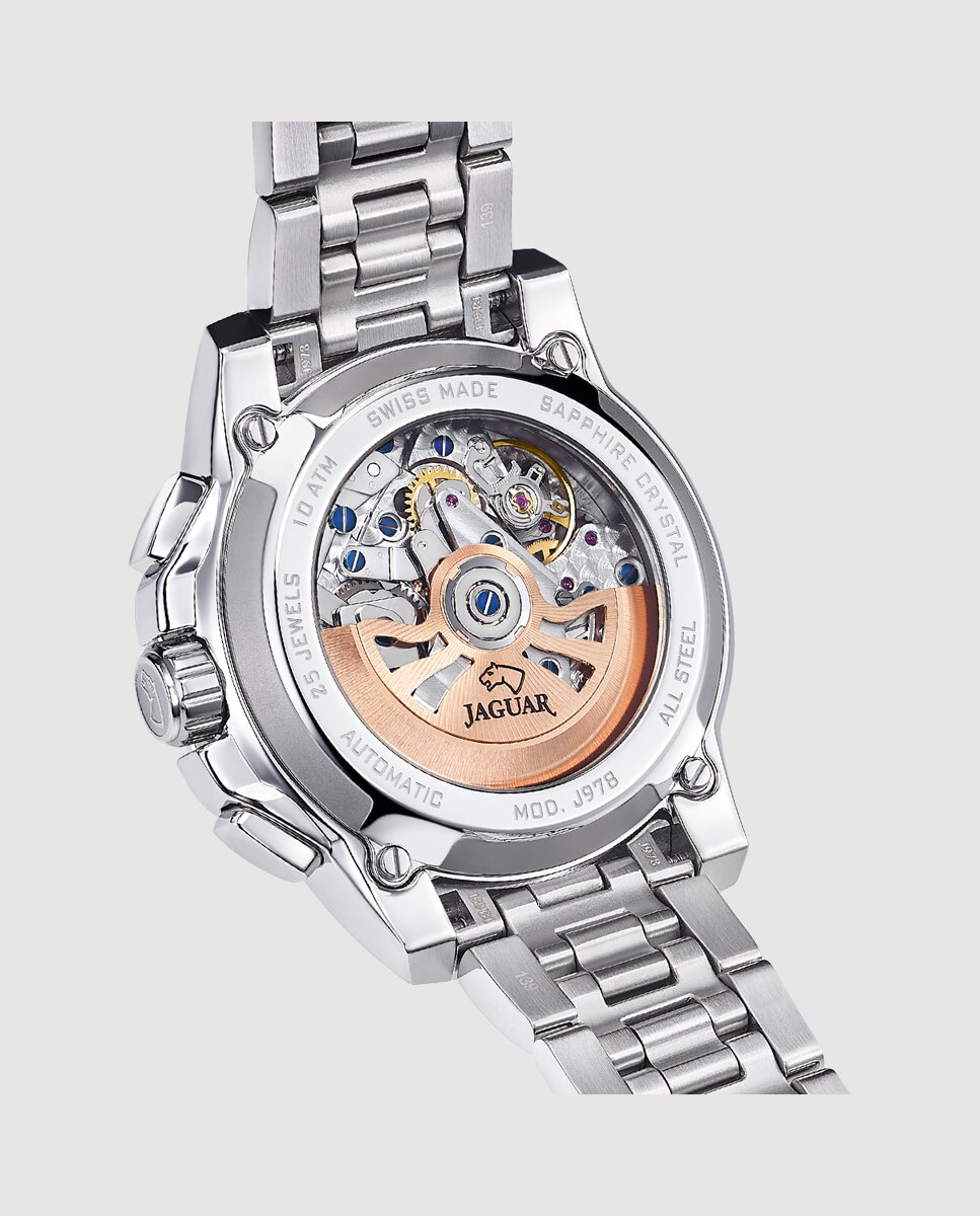 Reloj de hombre j978/3 automatico de acero plateado - Jaguar - Plata Plata-3
