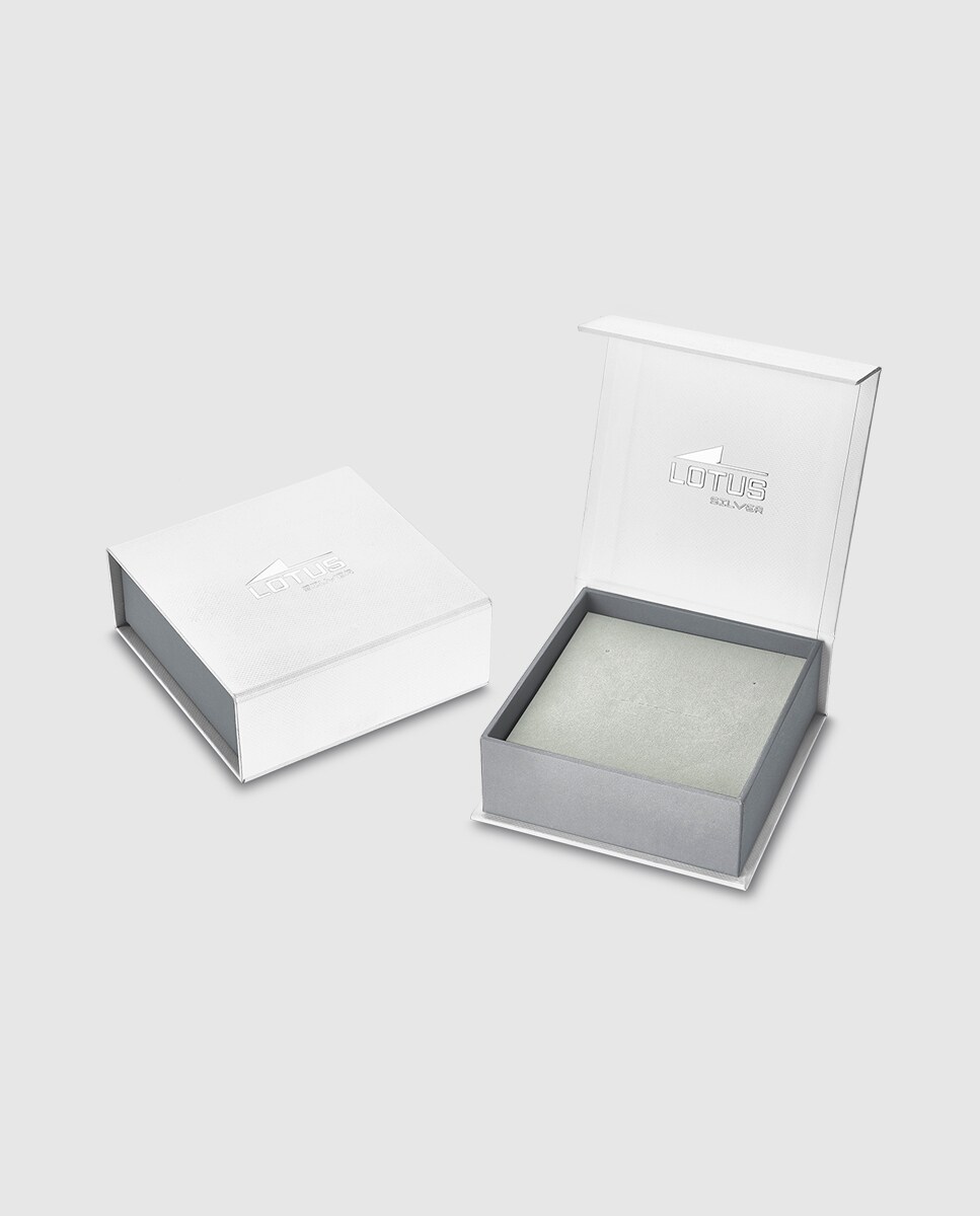 Collar Lotus Silver LP1809-1/2 Mother's Love de plata acabado brillo con circonita Rosa-2