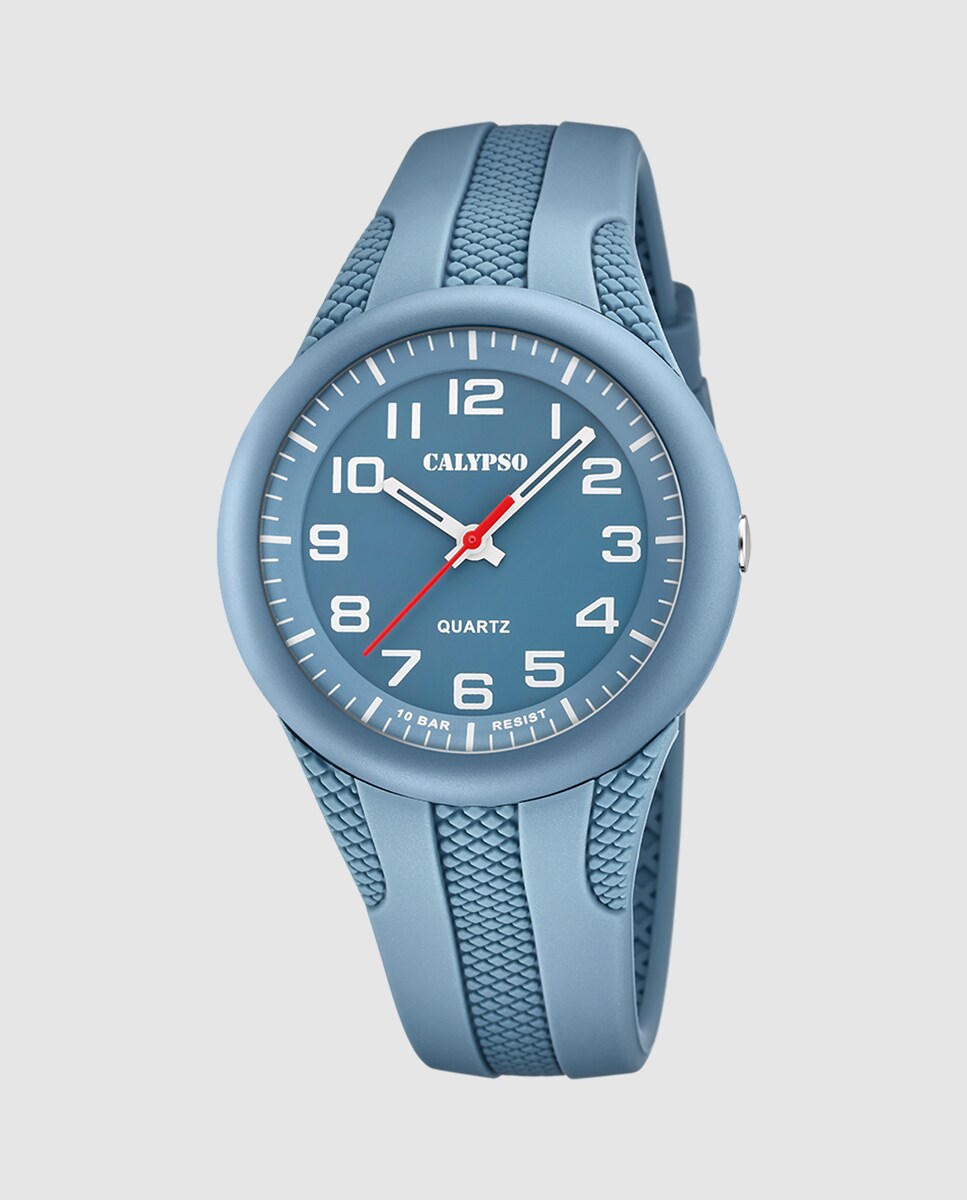 Reloj de hombre K5835/1 Street Style de caucho azul Azul-1