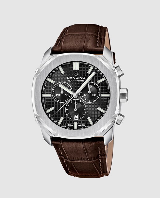 Imagen 0 de Reloj de hombre C4747/4 Gents Sport de piel marrón