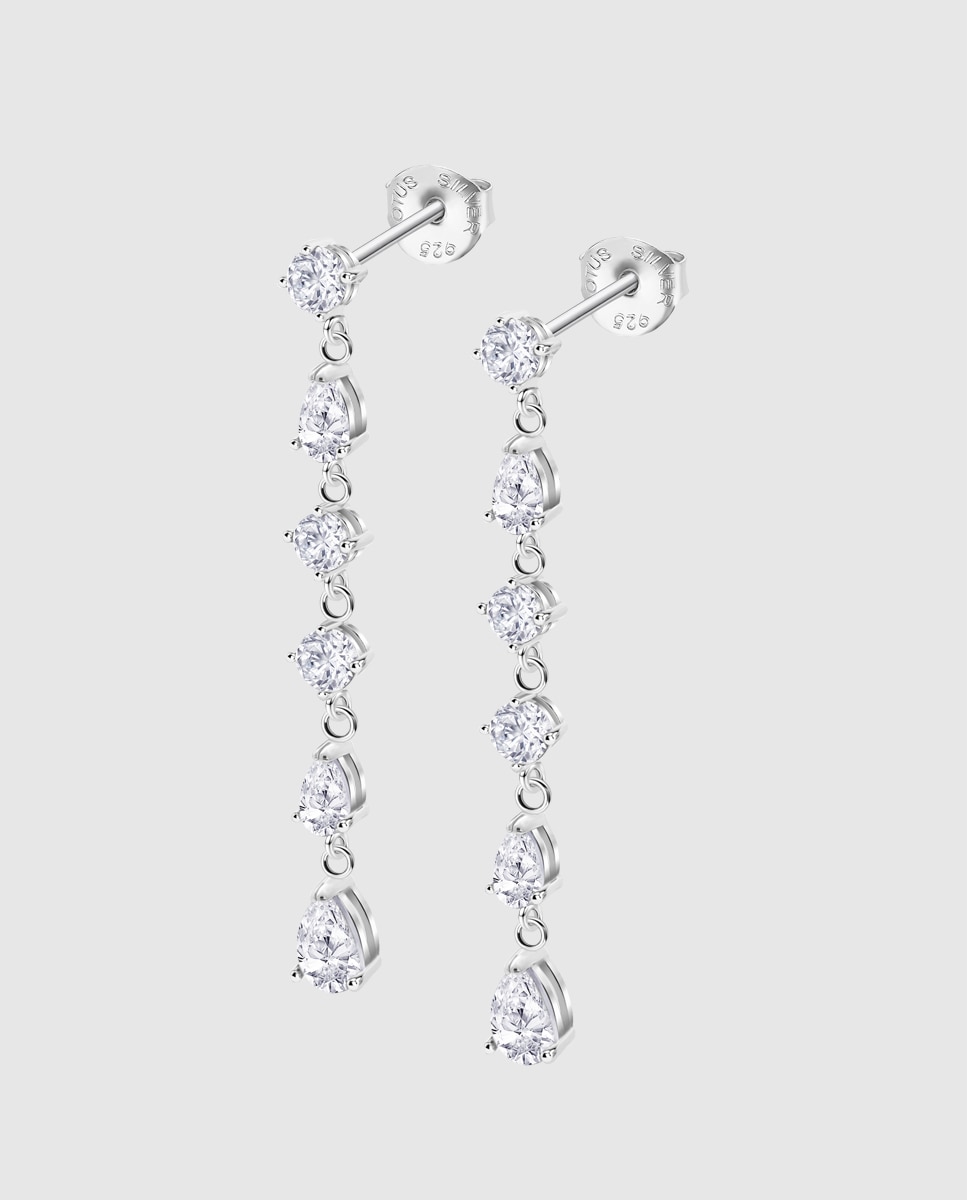 Imagen 0 de Pendientes lotus silver lp3622-4/1 pure essential de plata acabado brillo con circonita Blanco