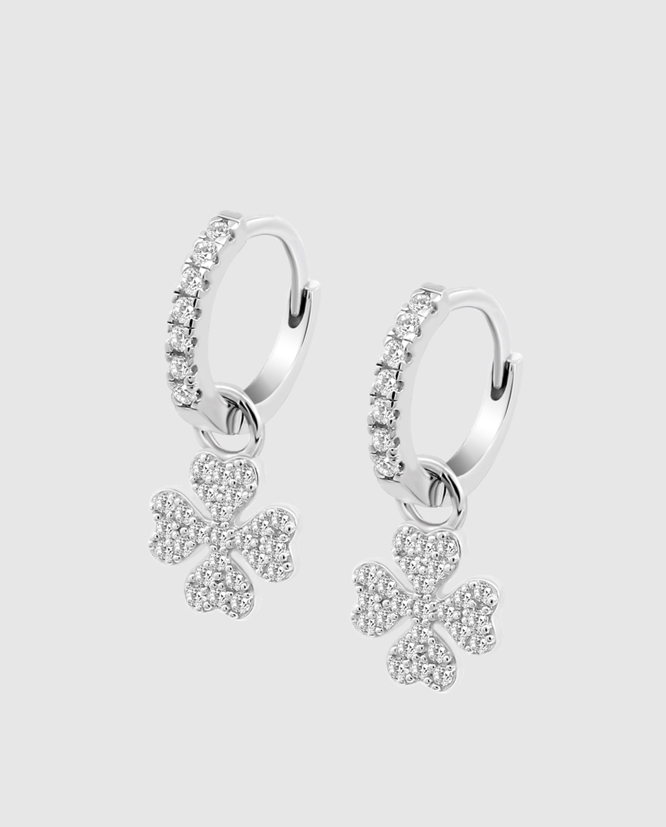 Pendientes lotus silver lp3629-4/1 mystic de plata acabado brillo con circonita - Plateado Plateado-1