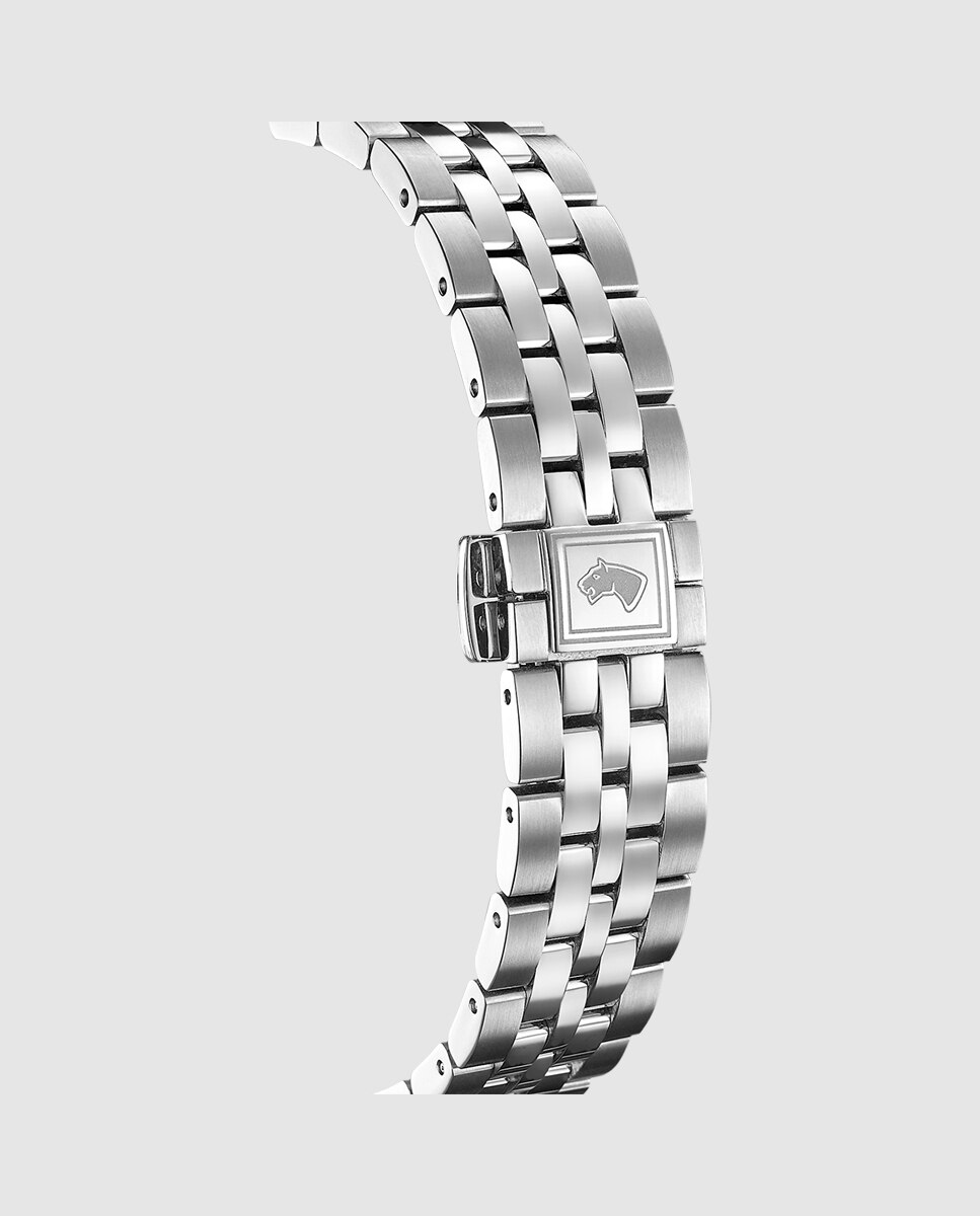 Reloj de mujer j997/2 swiss made automático de acero con correa adicional de regalo - Jaguar - Plata Plata-6