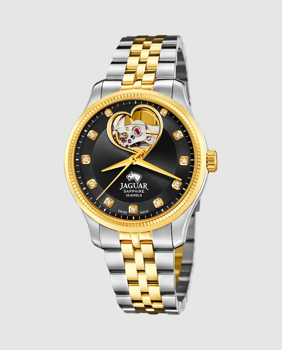 Reloj de mujer j995/2 swiss made automático de acero con correa adicional de regalo - Jaguar - Multicolor Multicolor-1