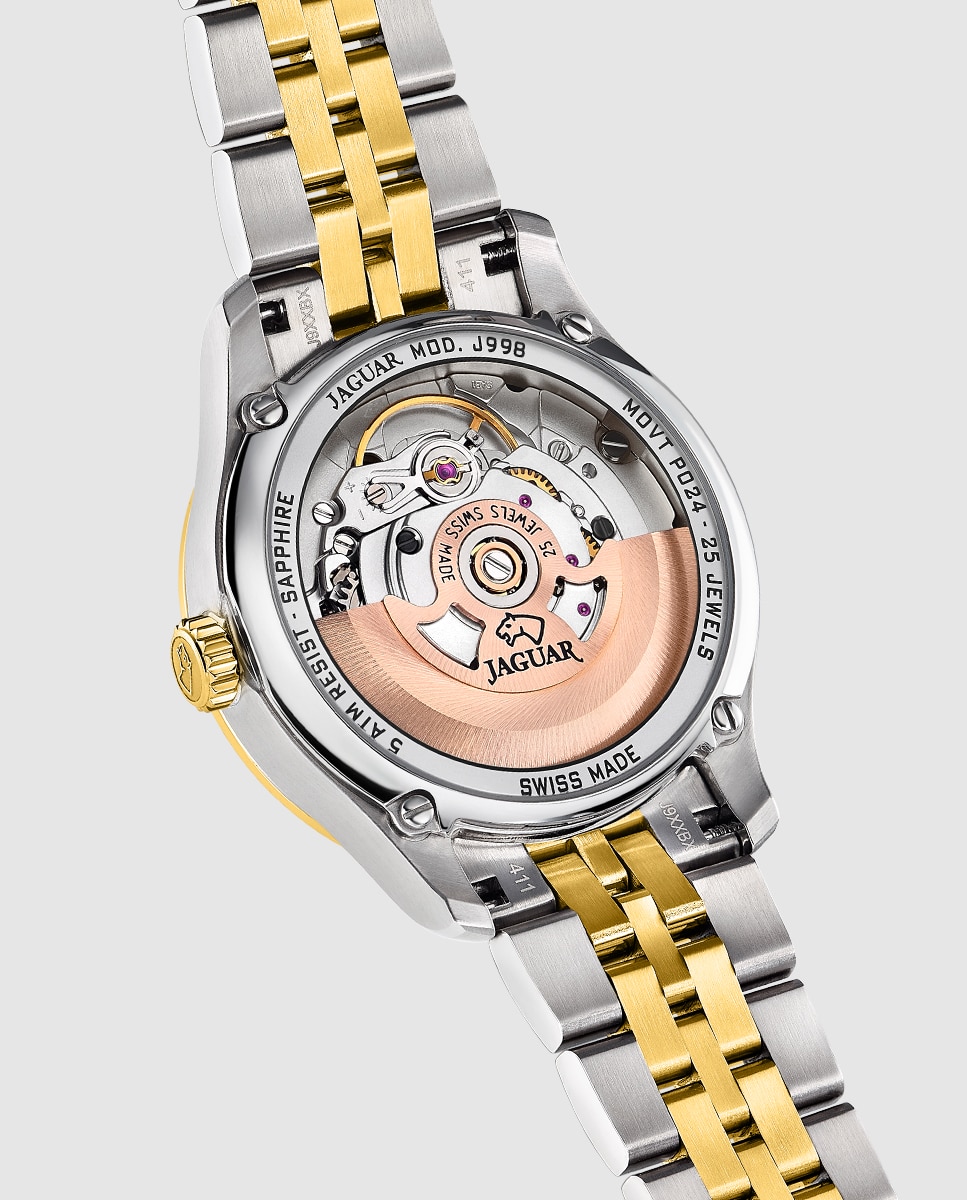 Reloj de mujer j995/2 swiss made automático de acero con correa adicional de regalo - Jaguar - Multicolor Multicolor-5