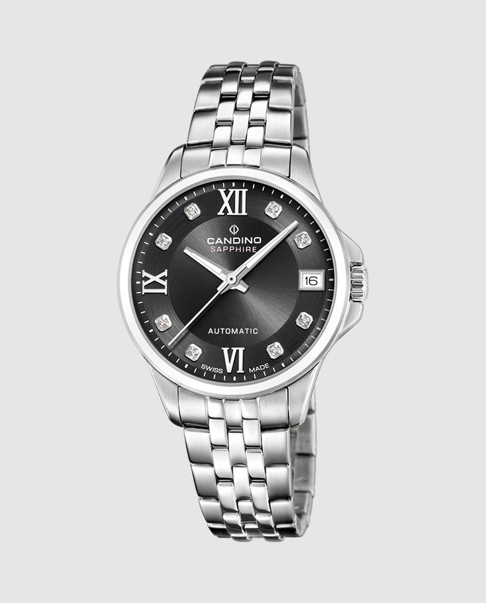 Reloj de mujer c4770/5 automatico de acero plateado - Candino - Plata Plata-1