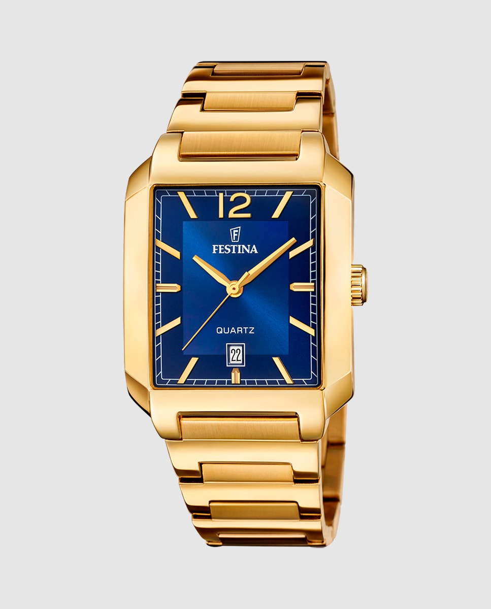 Reloj de hombre F20678/3 On The Square de acero dorado Oro-1