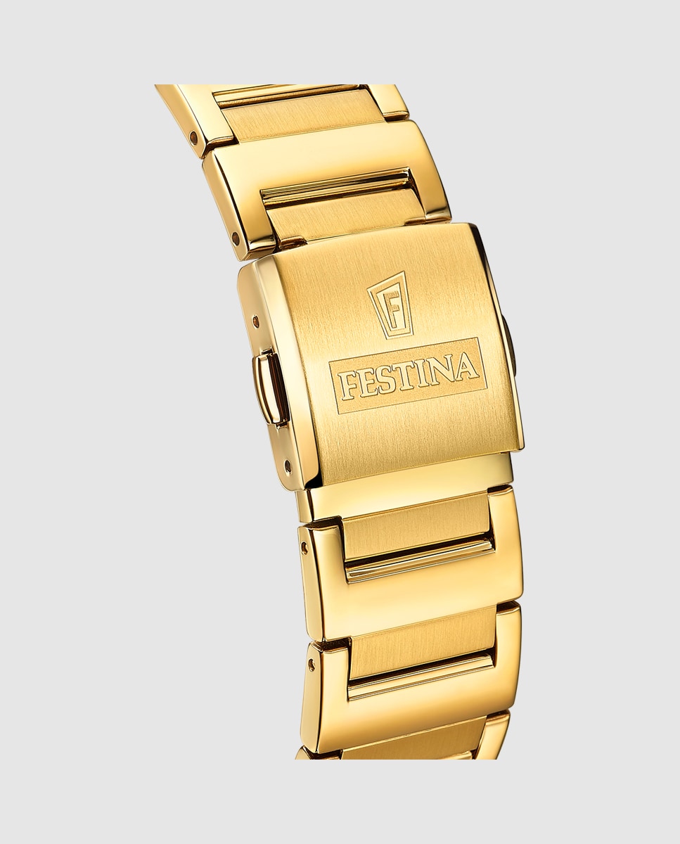 Reloj de hombre F20678/3 On The Square de acero dorado Oro-2