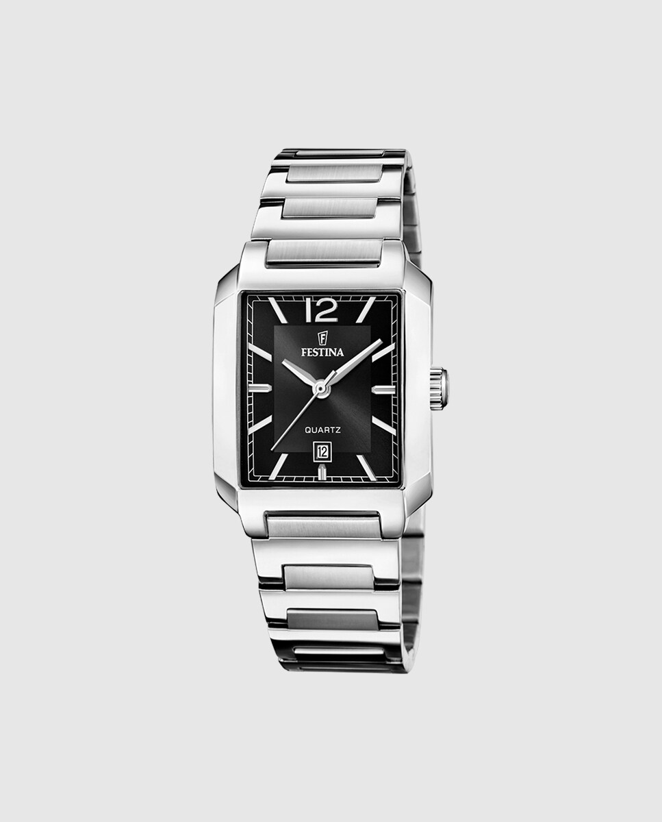 Reloj de mujer F20679/4 On The Square de acero plateado Plata-1