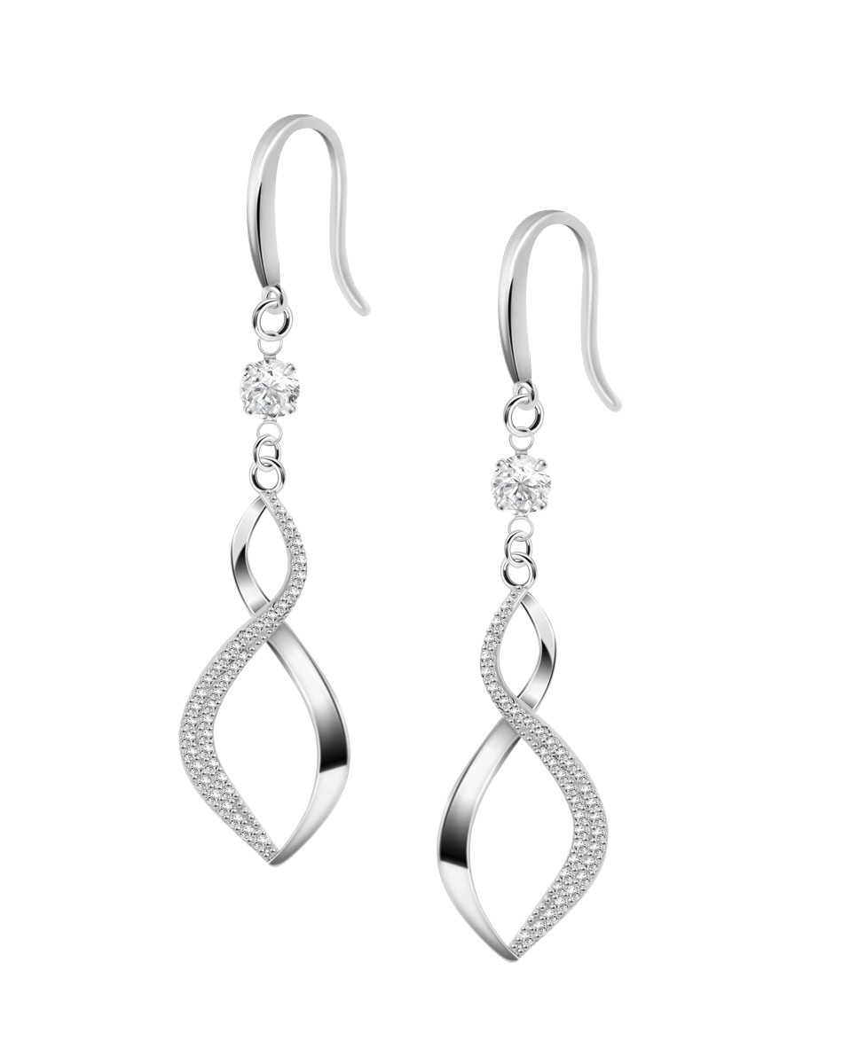 Pendiente lotus silver lp3690-4/1 pure essential de plata acabado brillo con circonita - Plateado Plateado-1