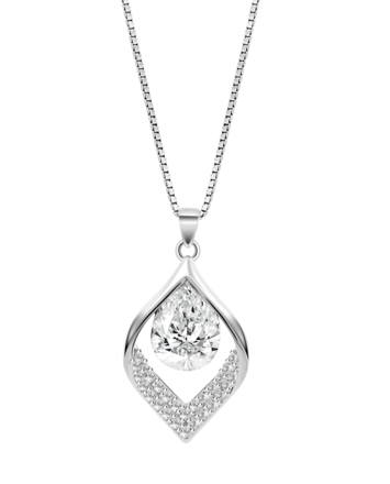 Tuscany Silver Collar Con Colgante Mujer Plata Plata Fina
