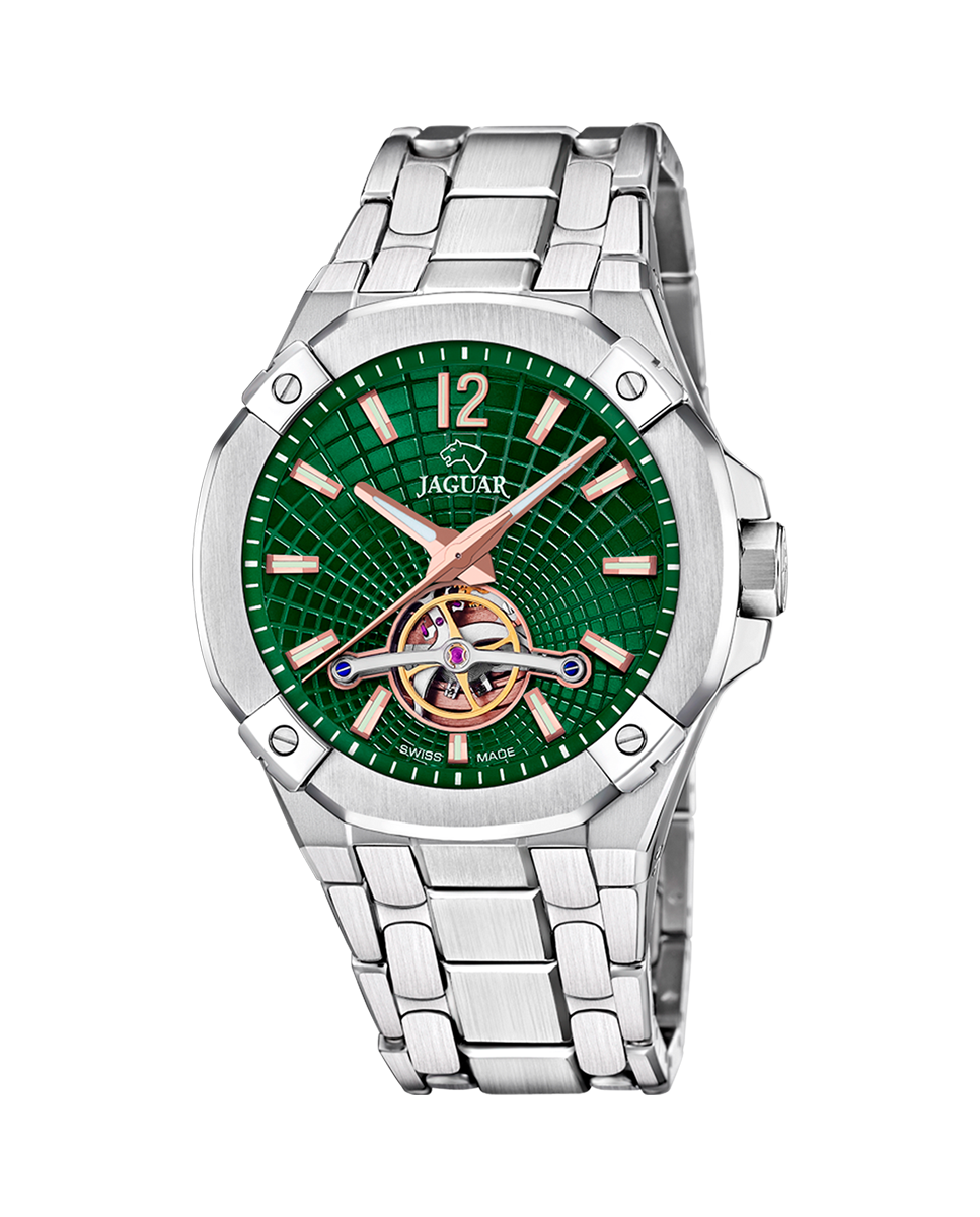 Imagen 0 de Reloj de hombre j1007/3 automatic balancier de acero plateado Plata