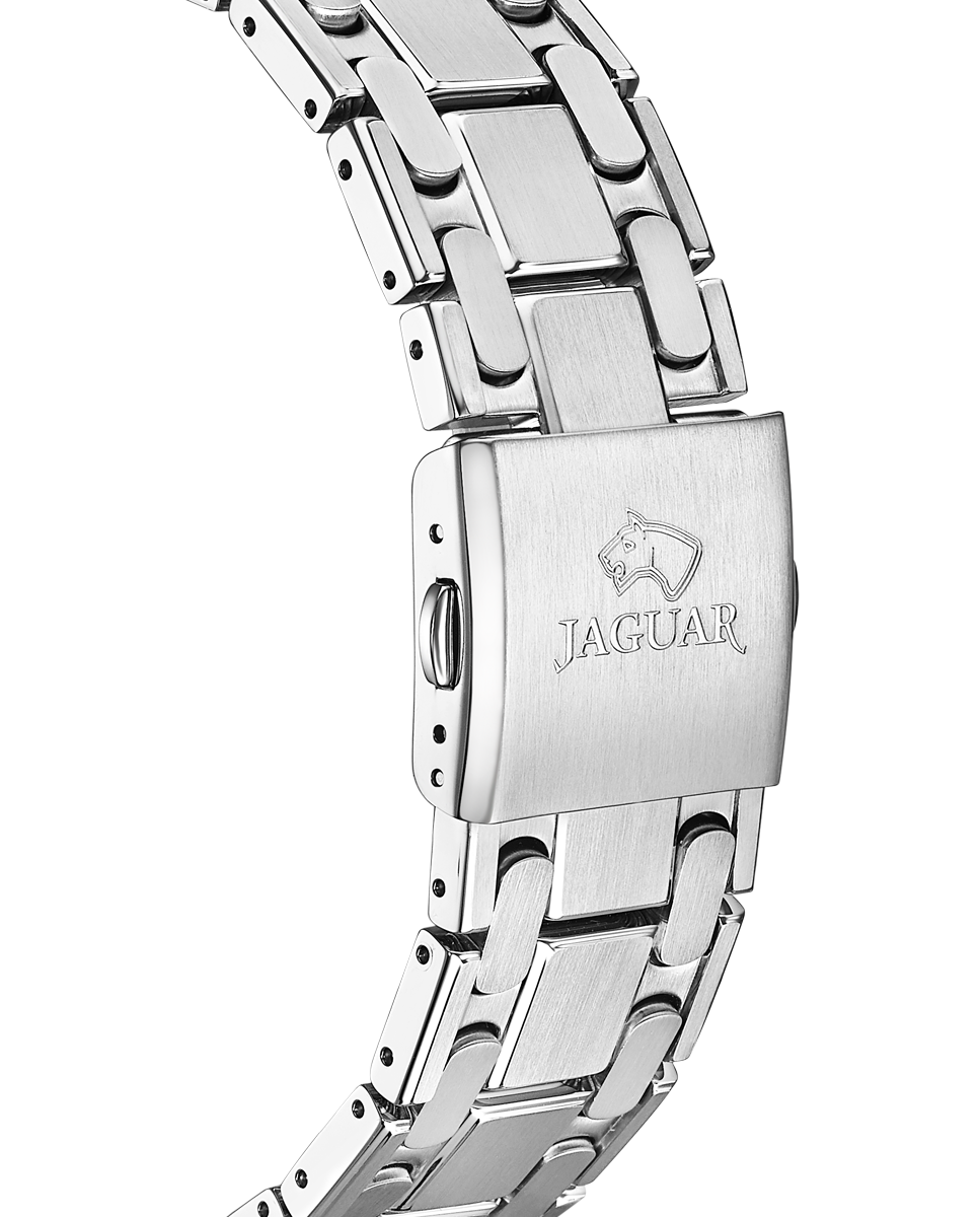 Reloj de hombre j1007/3 automatic balancier de acero plateado - Jaguar - Plata Plata-4