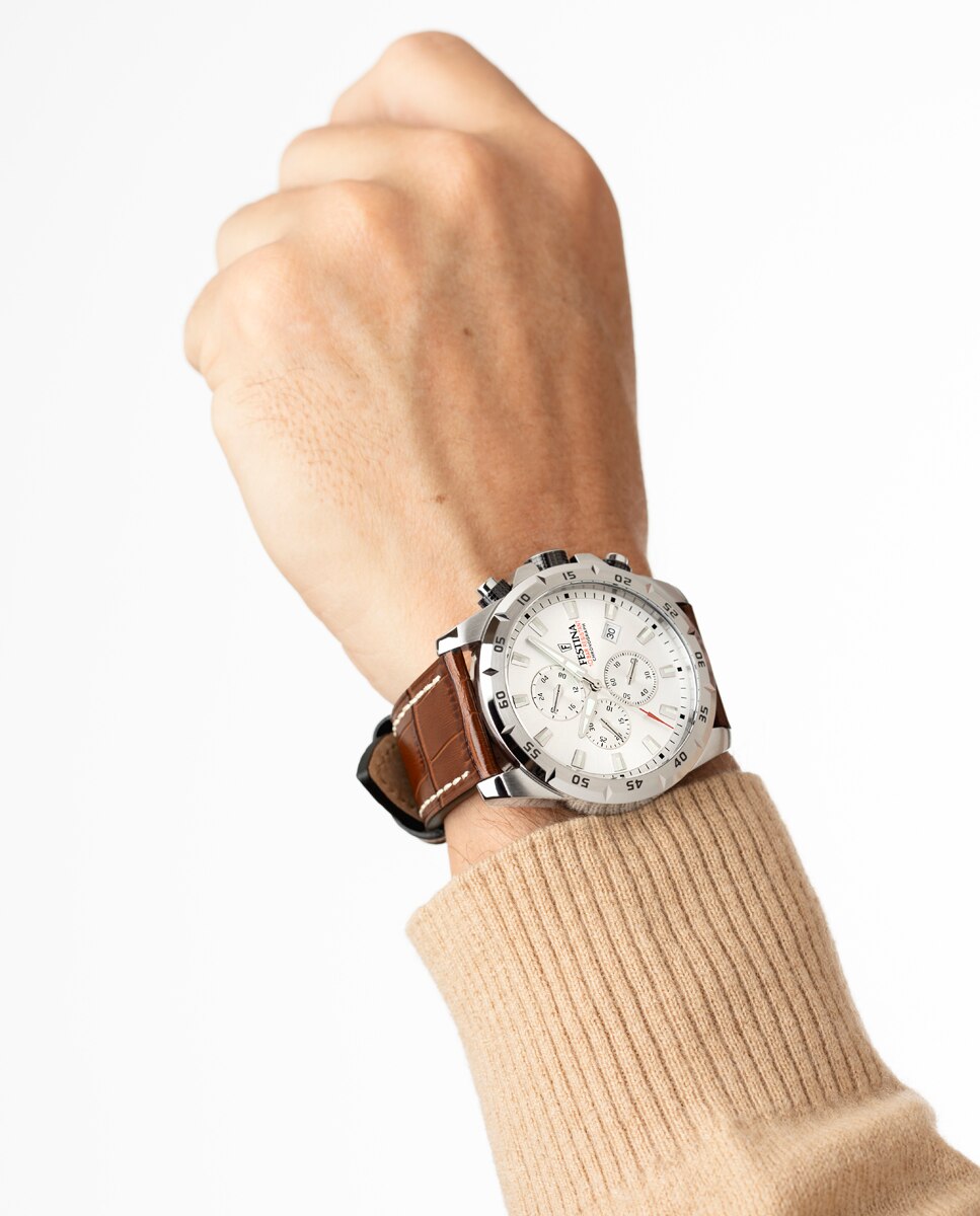 Imagen 2 de Reloj de hombre f20692/1 timeless chronograph de piel - Festina - Marrón Marrón