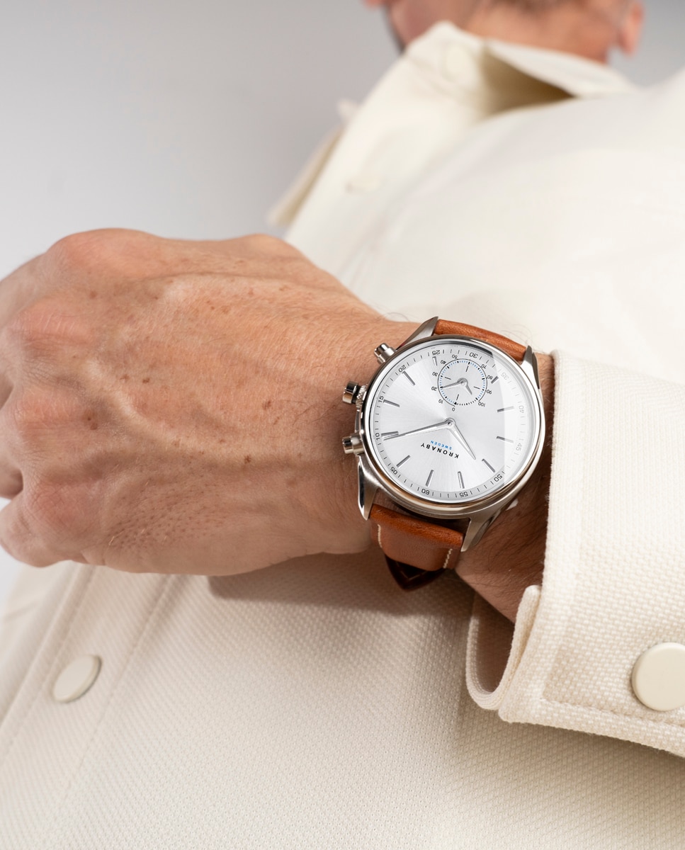 Reloj smartwatch de hombre s3781 4 sekel de piel - Kronaby - Marrón Marrón-2