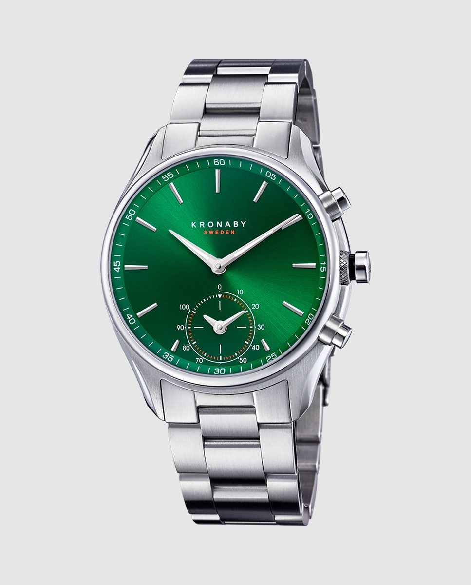 Imagen 0 de Reloj tipo smartwatch de hombre s3780 1 sekel de acero plata Plata