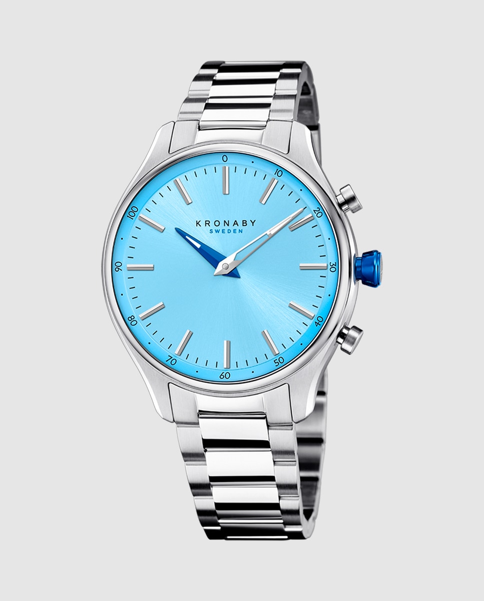 Imagen 0 de Reloj tipo smartwatch de hombre s3782 3 sekel de acero plata Plata