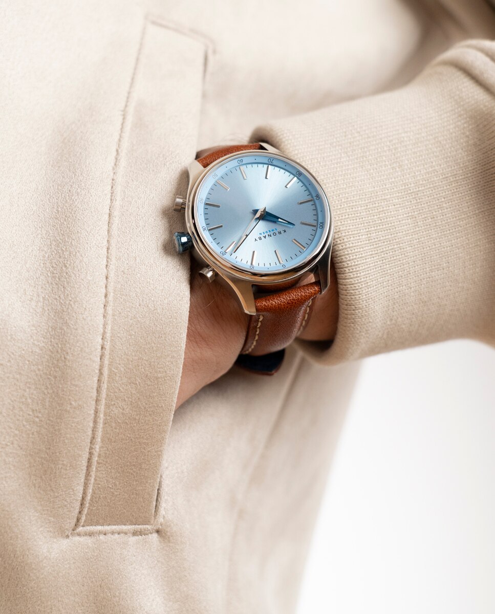 Reloj smartwatch de hombre s3783 3 sekel de piel - Kronaby - Marrón Marrón-2