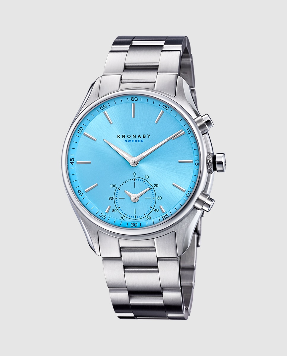 Imagen 0 de Smartwatch de hombre s3780 2 sekel de acero plata Plata