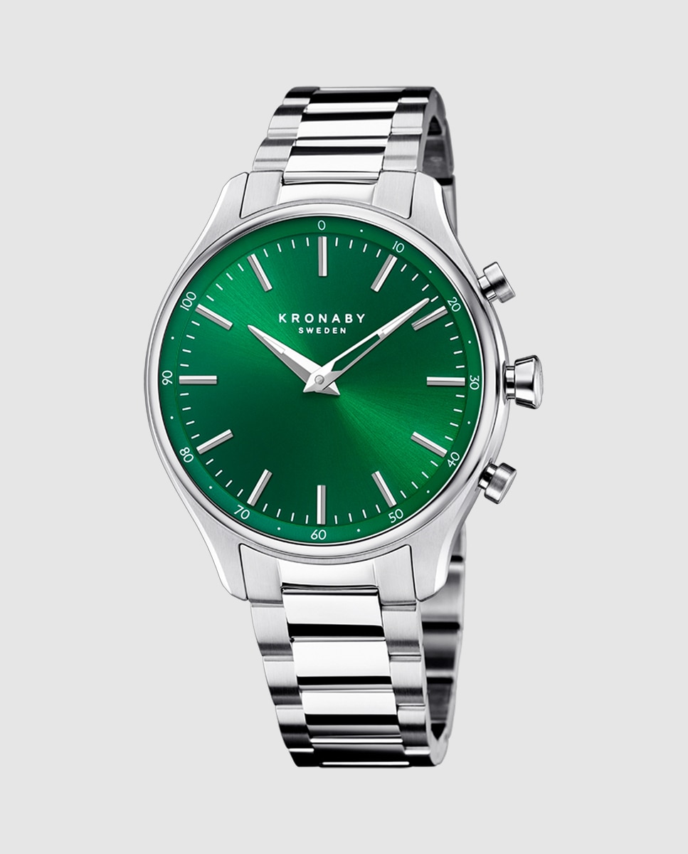 Imagen 0 de Smartwatch de hombre s3782 1 sekel de acero plata Plata