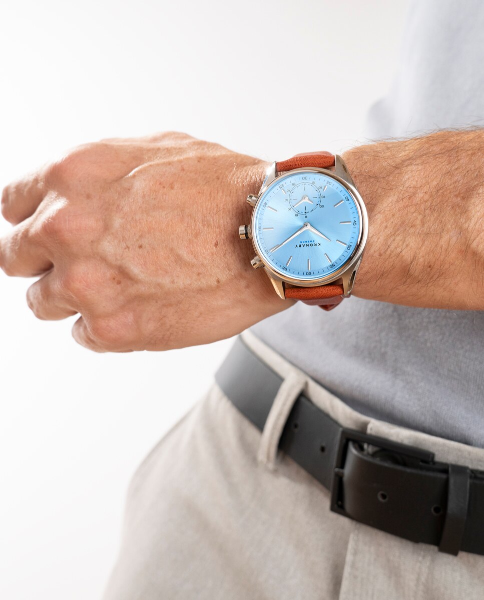 Smartwatch de hombre s3781 3 sekel de piel - Kronaby - Marrón Marrón-3