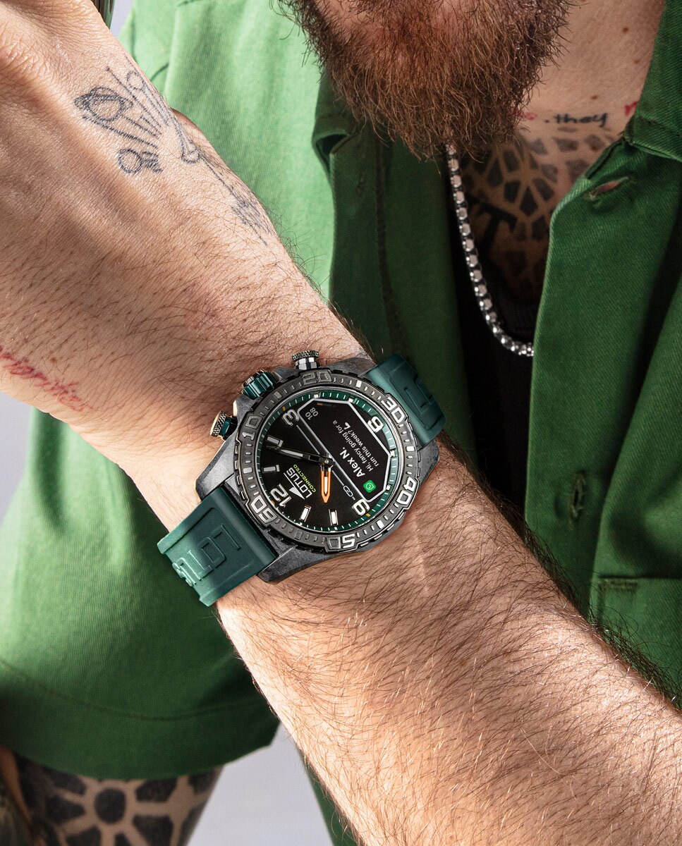 Imagen 5 de Reloj smartwatch de hombre 20000 2 connected d con correa de caucho - Verde Verde