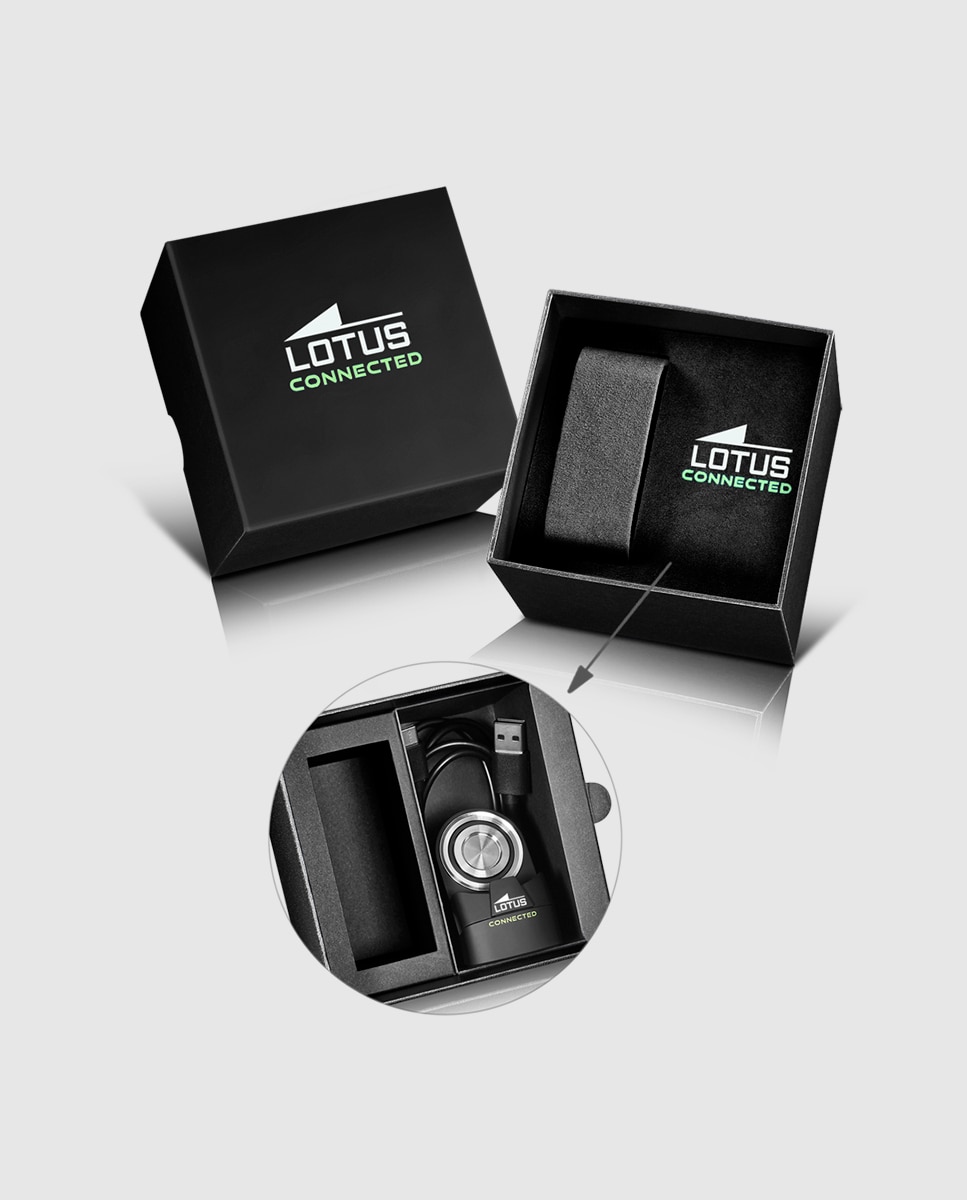Imagen 4 de Reloj smartwatch de hombre 20000 7 connected d con correa de caucho naranja - Naranja / Negro Naranja / Negro
