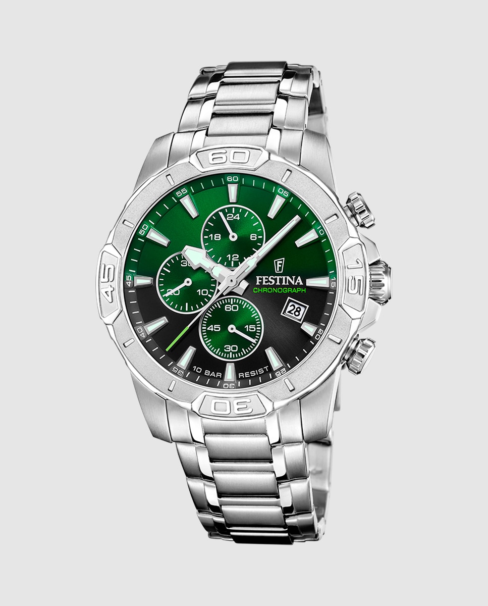 Relógio F20704/5 Timeless Chronograph de Aço Prateado Prata-1