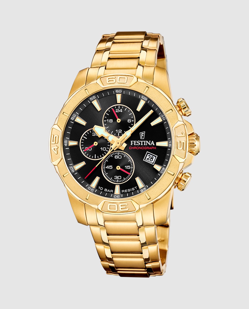 Relógio F20705/4 Timeless Chronograph de Aço em Dourado Ouro-1