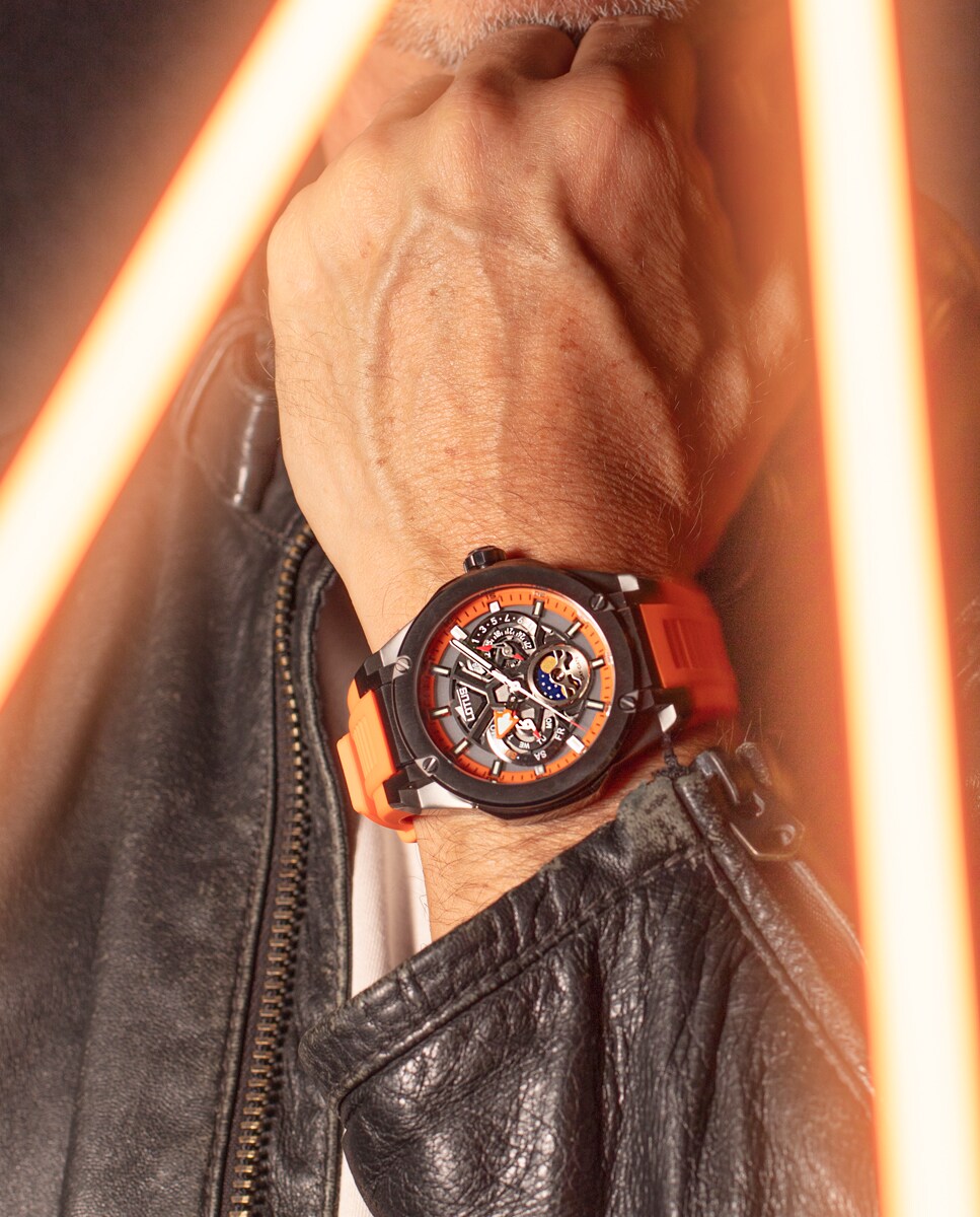 Reloj de hombre 18946/3 Vortex de caucho color naranja · LOTUS