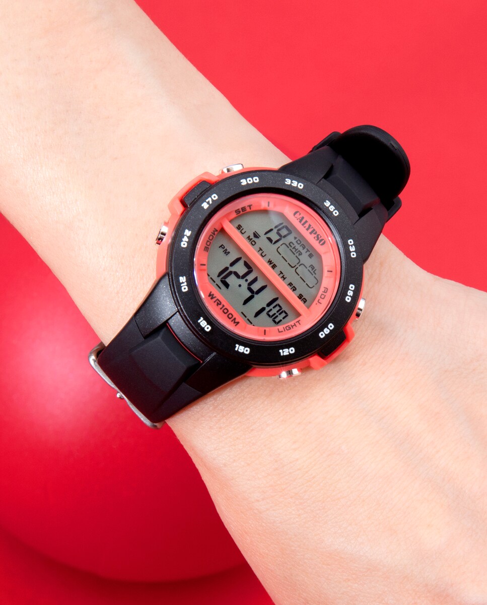 Reloj infantil K5850/6 Junior Collection de caucho negro · Calypso