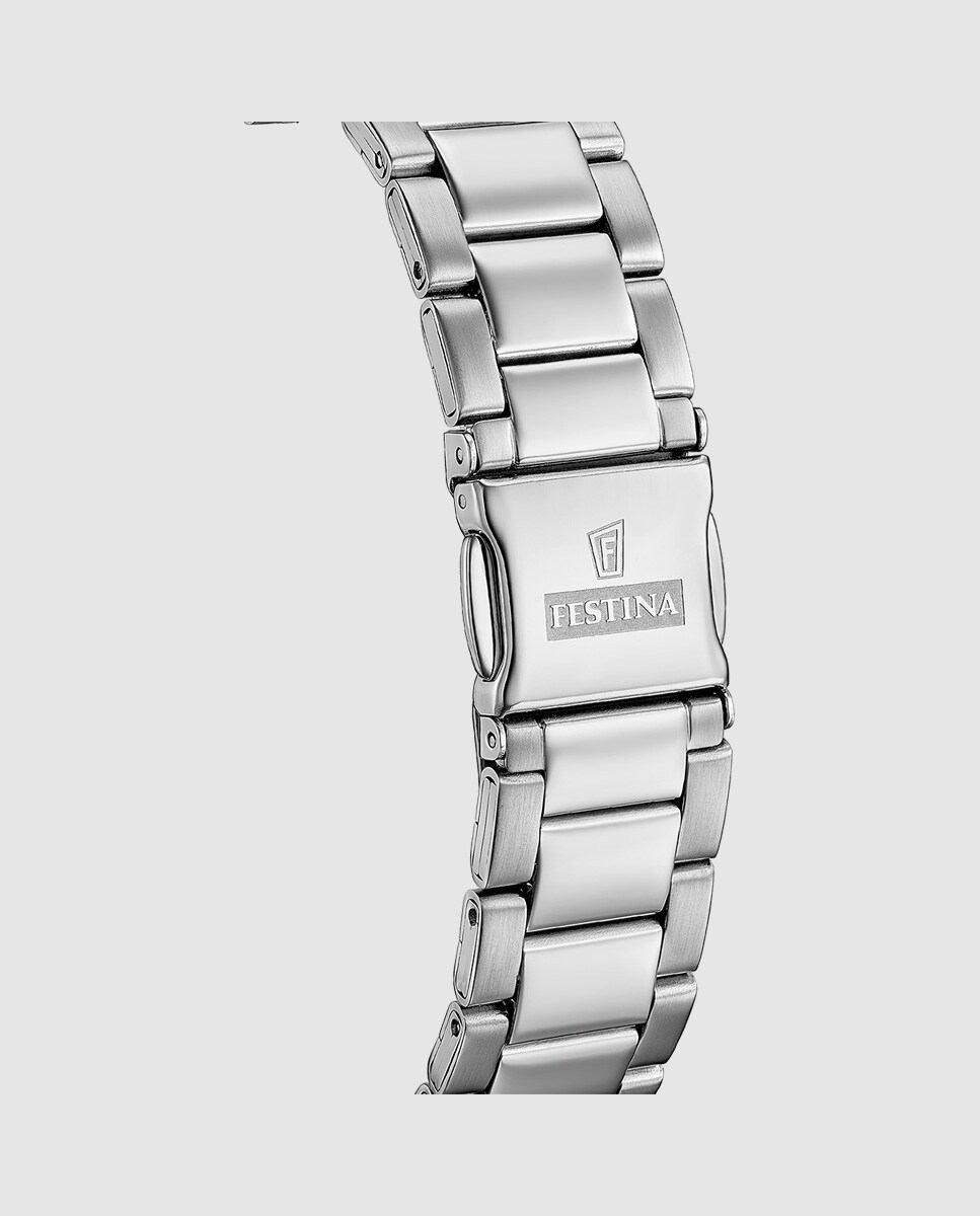 Festina Orologio Uomo F20707/3 Classics - Cassa E Bracciale In Acciaio Inox 316L Grigio, Vetro Minerale, 5 ATM - 6